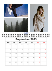 Wall Calendar Double Page